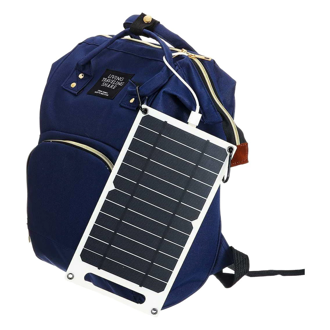 Портативная 10 Вт Портативная солнечная панель Открытый мобильный телефон Рюкзак Зарядная панель Автомобильная солнечная панель IP063