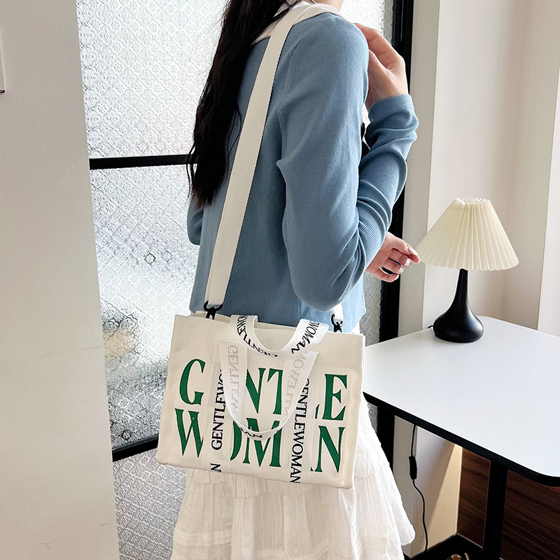 Fashionable letter canvas small bag for women, 2024 new style casual and stylish crossbody phone bag for going out, wholesale Specification drawing
