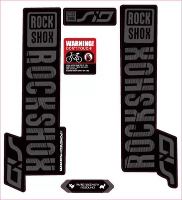 Mountain Bike Fork: Body sticker - 30