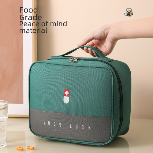 Factory Direct Sale New Medicine Bag Student Travel Portable First Aid Kit Home Carry Organizational Bag Medicine Collection