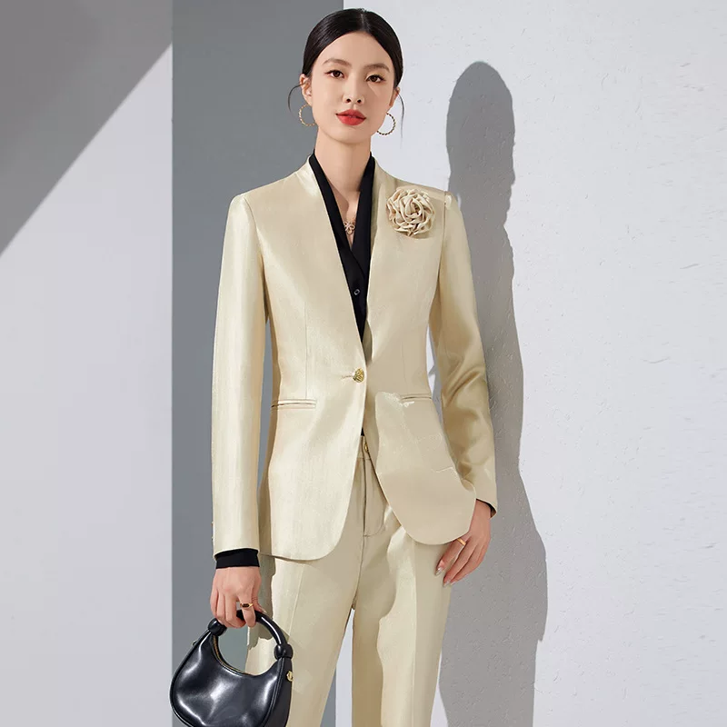 Set, autumn classic suit jacket for work, city style