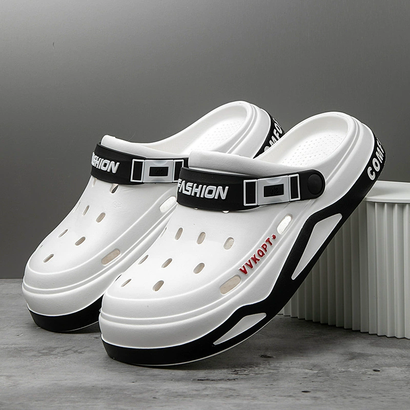 Новая обувь EVA для пещер для мужчин летом носить корейские студенческие тапочки Баотоу, чтобы наступить на фекалии, нескользящая пляжная обувь