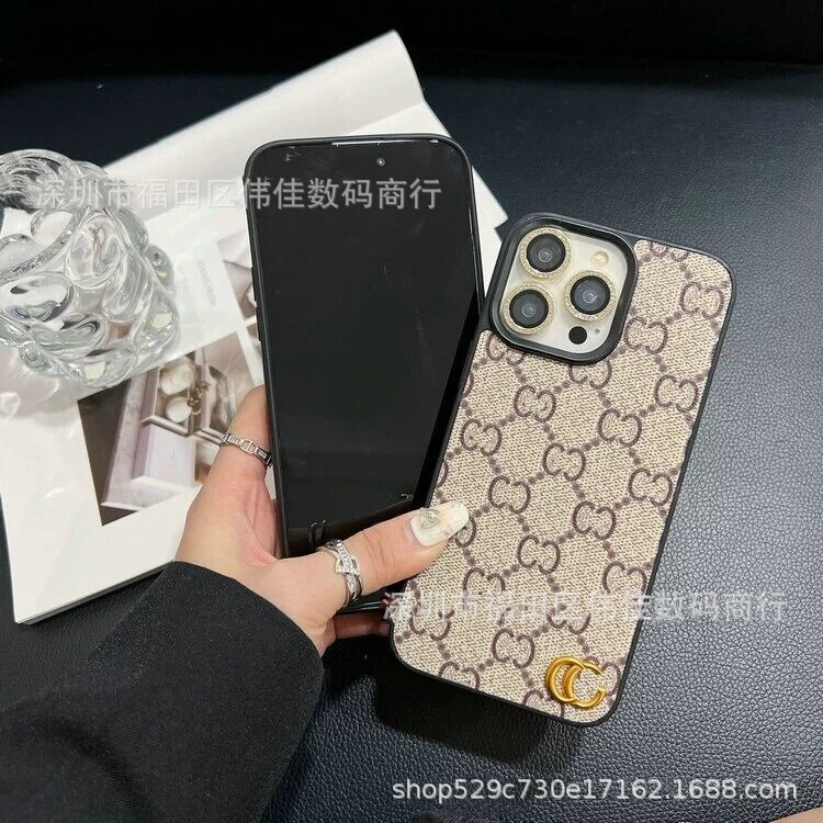 Suitable for Apple 17Pro Phone Case Iphone16Plus Full Coverage 15 Shockproof 14 Trendy Brand Leather 12/13 Suitable for Apple 17Pro Phone Case Iphone16Plus Full Coverage 15 Shockproof 14 Trendy Brand Leather 12/13