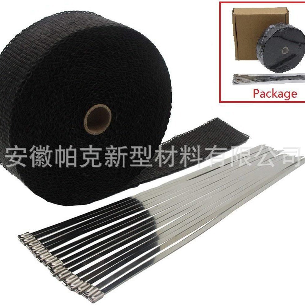 摩托车排气管防烫布 耐高温缠绕带 烟筒排气管隔热带头焦布隔热棉