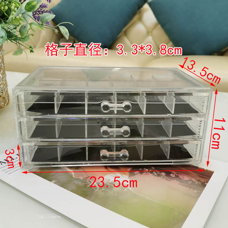 和風缶詰接着剤収納ボックスチェック柄ネイルアートドリルジュエリー引き出しオーガナイザーネイルアート用品デスクトップオーガナイザー