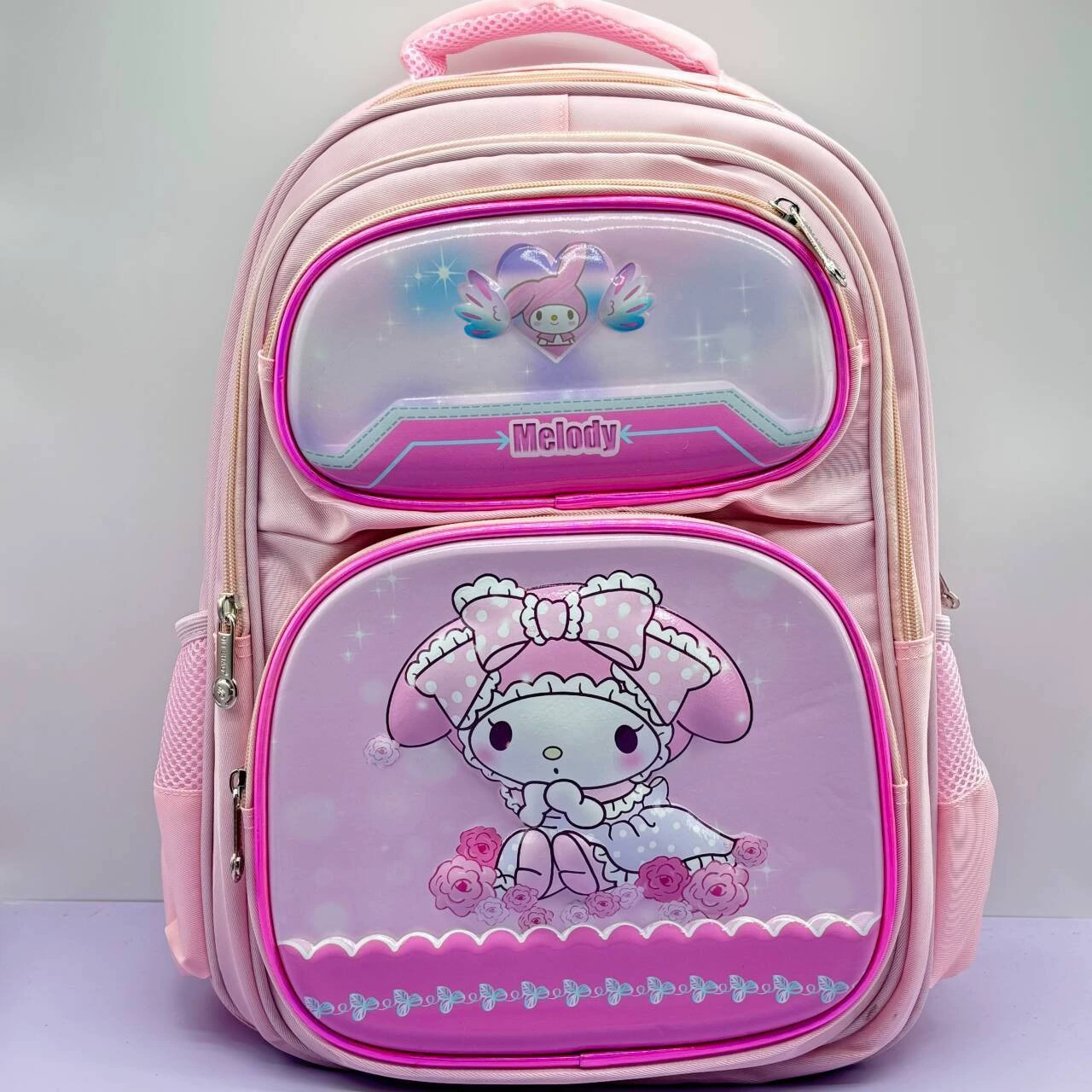 Cartoon school bag, children's backpack lightweight, 17inch, spine protection