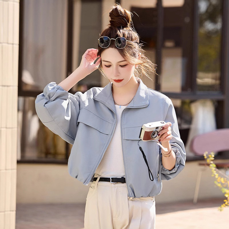 Women's Leather Jacket Sheepskin Retro Hong Kong Style Casual Leather Jacket Korean Style Trendy Loose Temperament Lapel Motorcycle Jacket