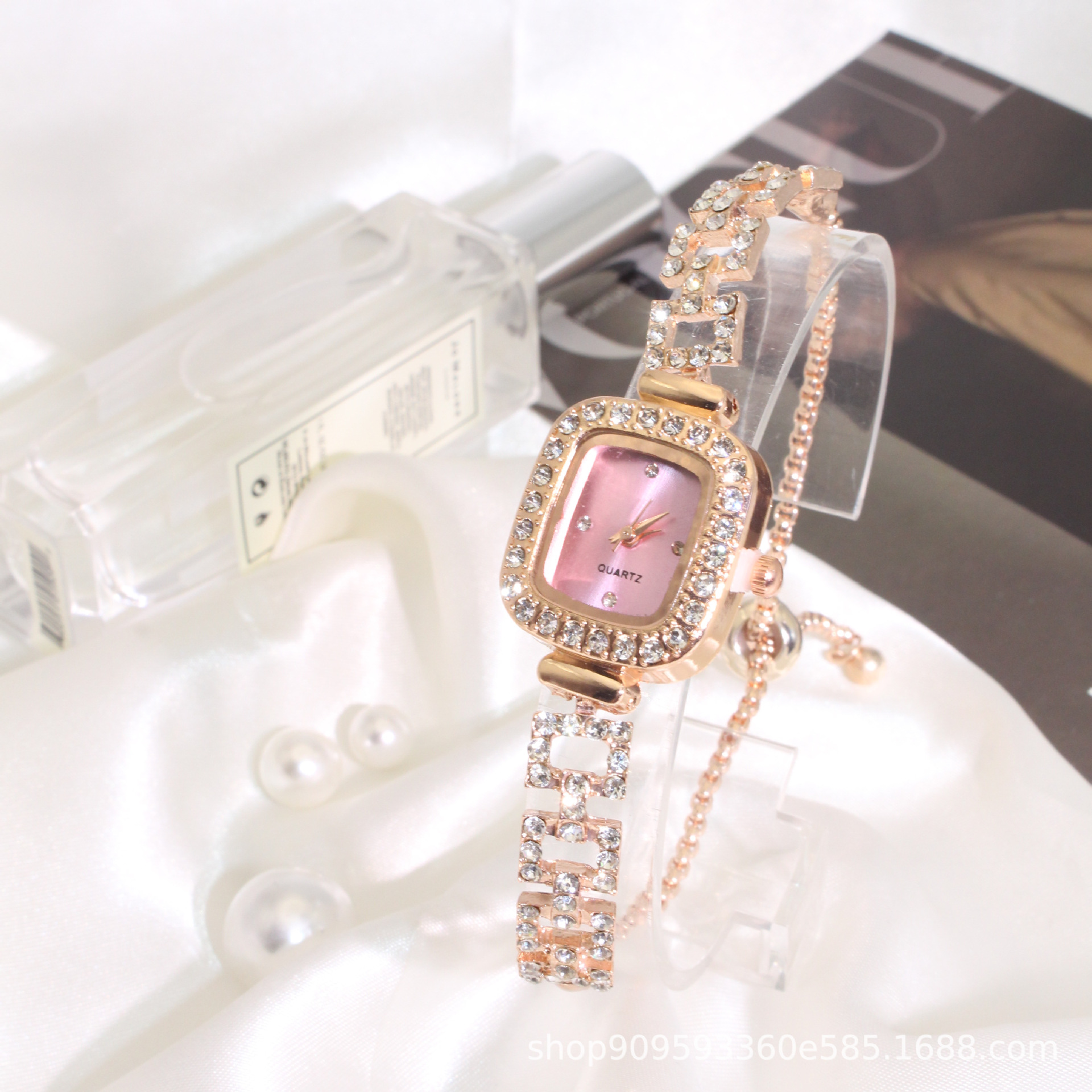 New fashion small square watch drawstring ladies watch free adjustment bracelet watch women quartz watch wholesale