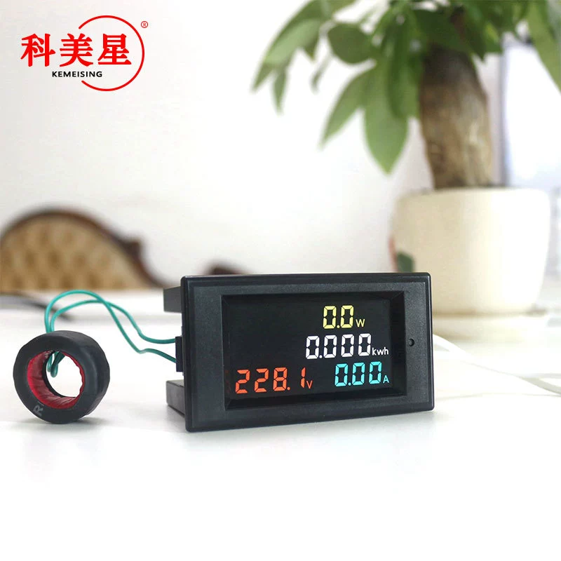 D69-2058 Дисплей номера переменного тока, напряжение, ток, мощность, Коэффициент частоты, многофункциональный измеритель, монитор