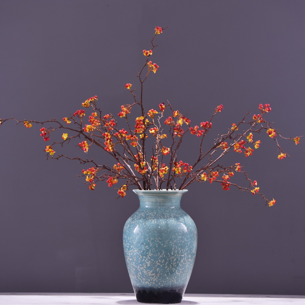 蘭瑾廠家批發仿真漿果南蛇藤家居裝飾假花客廳樣板間插花配材