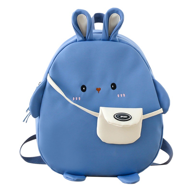 New contrast color kindergarten schoolbag simple bunny children backpack trendy Japanese lightweight small backpack wholesale