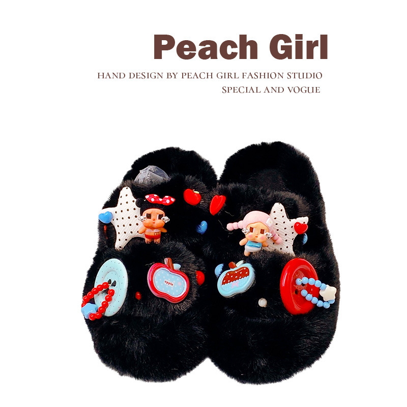 Peach Girl Dopamine Candy Paradise Thick-Soled Platform Slippers, Outdoor Cotton Slippers, Cross-Border Wholesale HD911 Peach Girl Dopamine Candy Paradise Thick-Soled Platform Slippers, Outdoor Cotton Slippers, Cross-Border Wholesale HD911