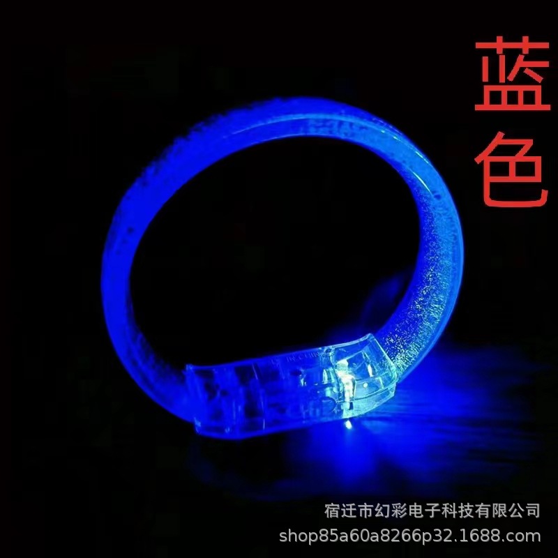 Nueva pulsera flash LED de acrílico, pulsera luminosa, barra de conciertos, accesorios de vítores, pulsera, logotipo de impresión