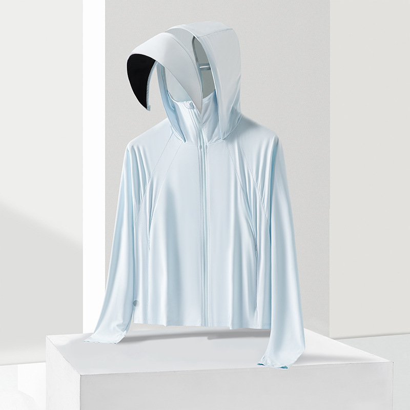 Chaqueta Corta de Protección Solar para Mujer de Nailon y Elastano