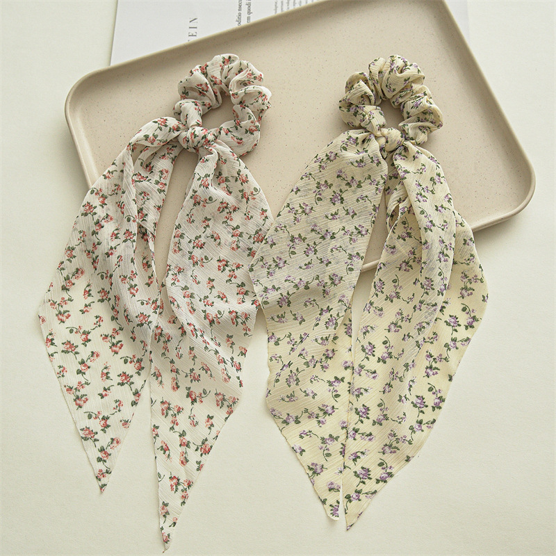 Pastoral Flower Cloth Hair Tie display picture 2