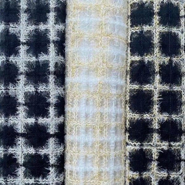 厂家直销 新款古装汉服绣花 方格钩花婚纱蕾丝 刺绣花边 面料布料