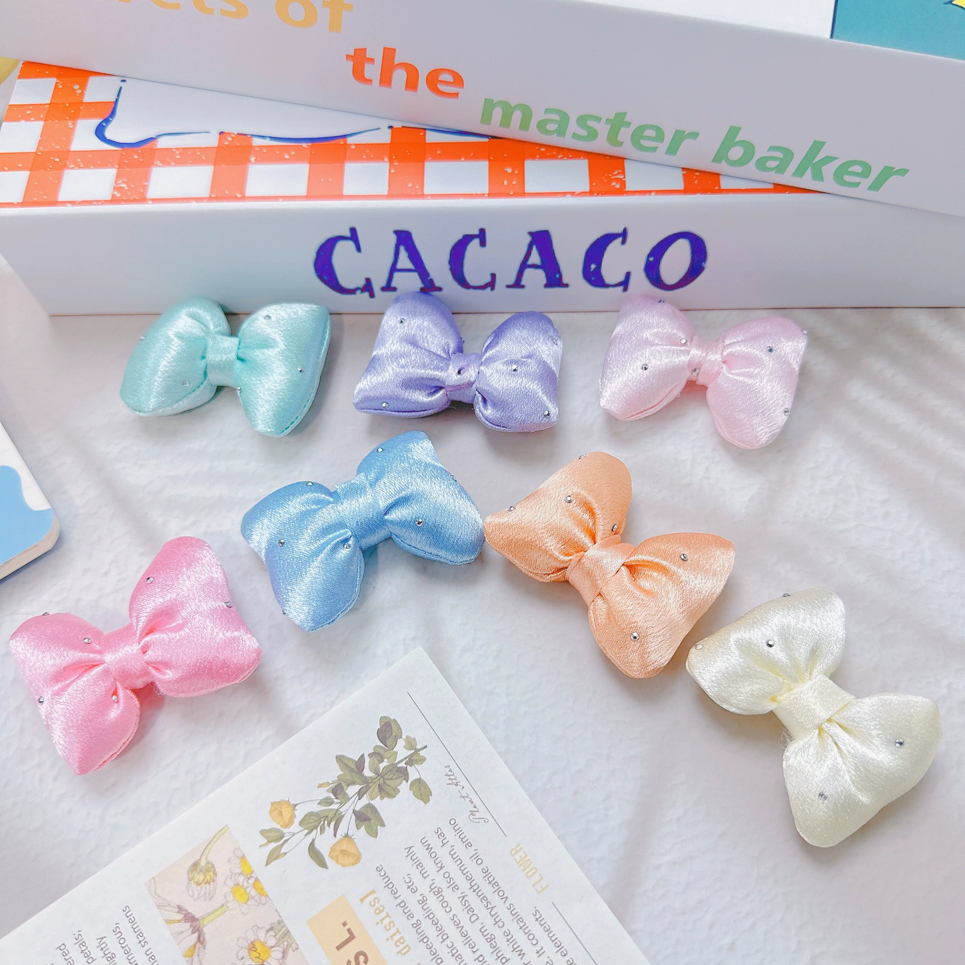 Cloth with bow, hair accessory, DIY