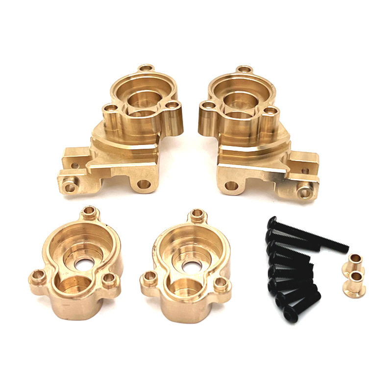 Easy control 1/10 YK4106 YK4107 remote control car upgrade brass front axle steering cup gear cover