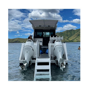 Jiashi Bao new best-selling double-body fishing boat 8.8 m design ocean-going aluminum alloy yacht fishing boat