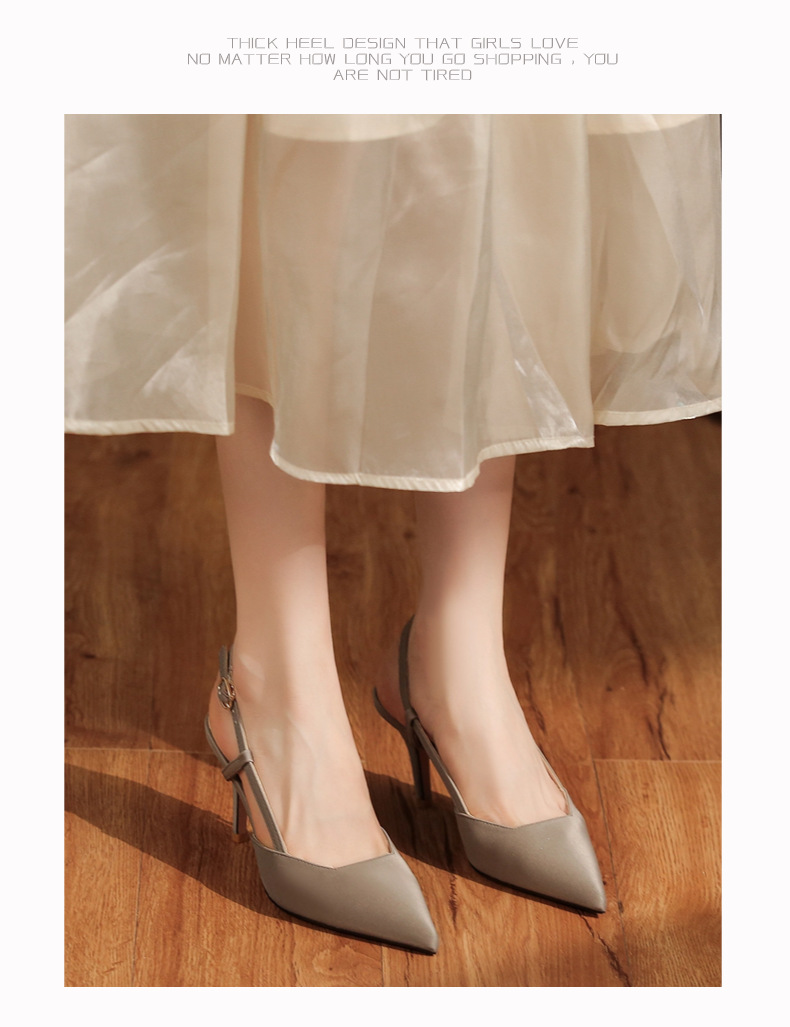 7755D Front Wrap Back Open Sandals Thin Heel High Heels Commuting Versatile Style High-end Professional Women's Shoes_voghion.com