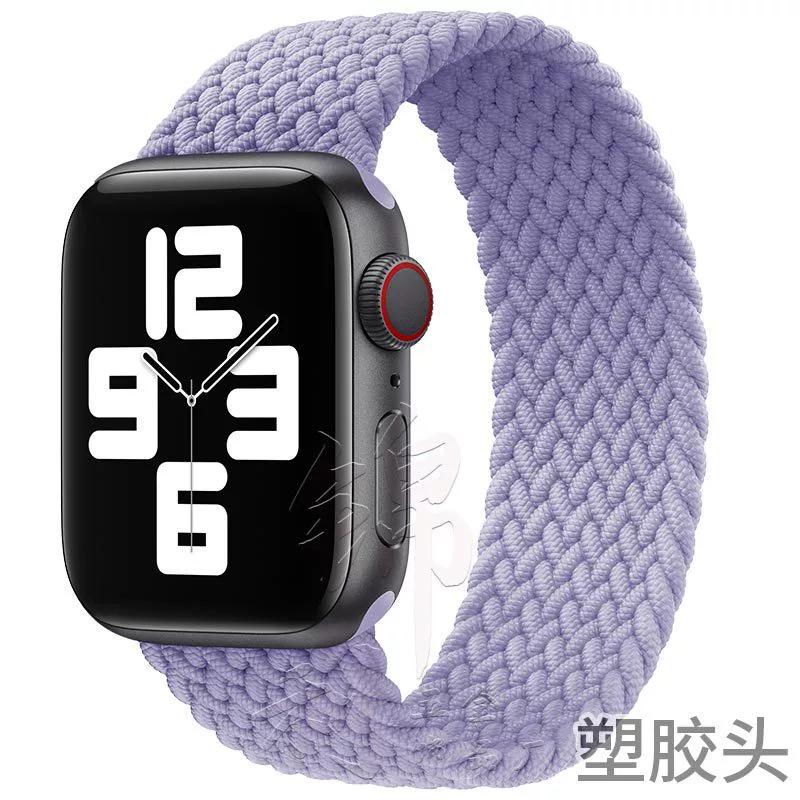 Ремешок для часов (Apple) нейлоновый тканый эластичный однослойный, 22 мм пластиковый разъем, длины 125–165 мм