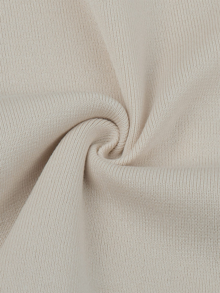 Đầm ngắn dáng chữ A cổ V sâu cài khuy một hàng, tay ngắn dệt kim, eo cao tôn dáng — 100% viscose, Có sẵn đủ màu, đủ size, trọng lượng: 290g, Màu be, Màu kaki chi tiết 21