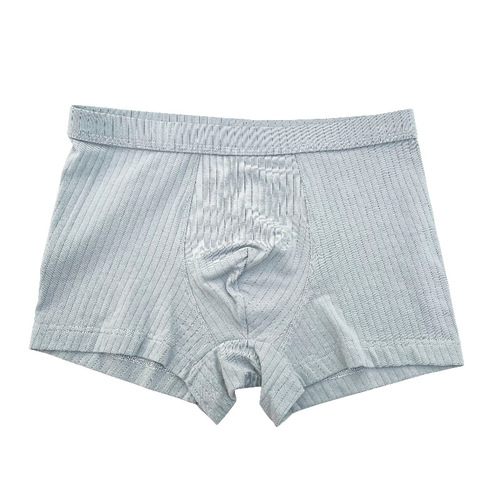 Pure cotton men's underwear summer thin style breathable striped mid-waist boxer briefs boys boxer briefs batch