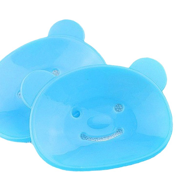 Factory Direct Sales Bear Soap Box K-Style Creative Cute Cartoon Soap Box Home Bathroom Daily Soap Box