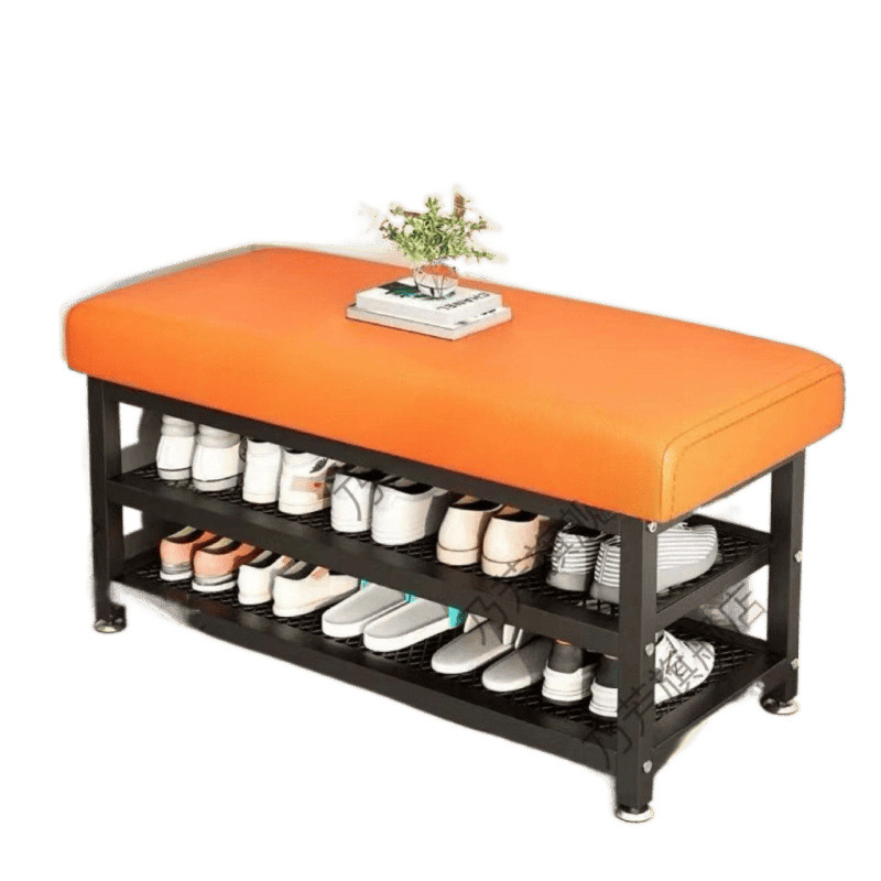 Nuevo taburete de cambio de zapatos simple porta porta de zapatos integrada simple muebles de almacenamiento moderno taburete de sala de estar