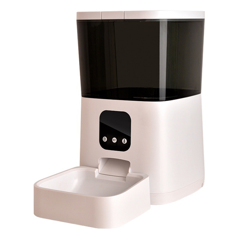 Comedero inteligente remoto para mascotas con WIFI, control por voz, video, temporizador y alimentación automática para perros y gatos.
