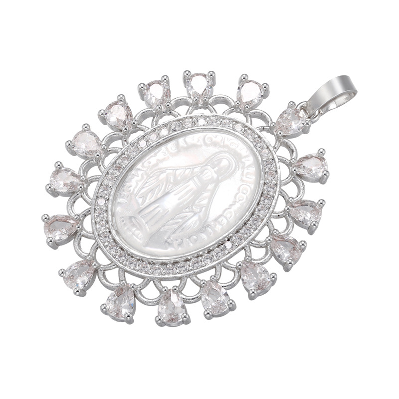 7g Weight Zircon Inlay Material DIY Jewelry Accessories Classification Metal Material Human Pattern Plating Design Fashion Style Metal Zircon Human 5