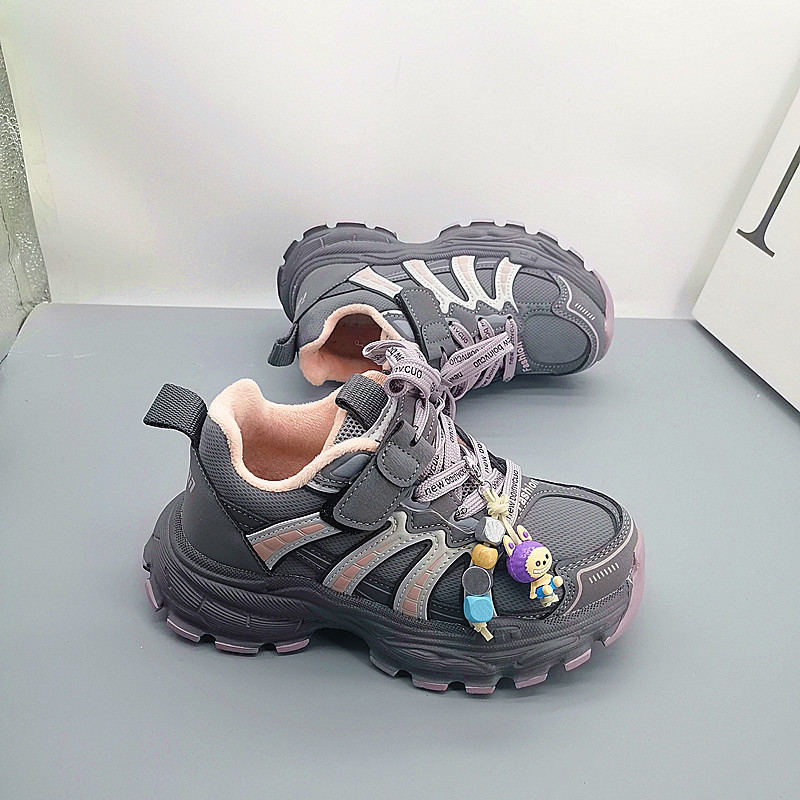 Zapatos deportivos de cuero de algodón para niños, zapatos de correr de primavera y otoño, zapatos deportivos para niños, zapatos deportivos para niños, estudiantes