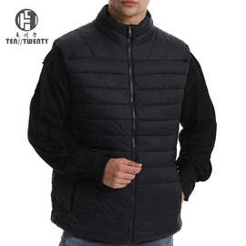 外单羽绒马甲定制欧洲服装订单羽绒外套男羽绒服防寒保暖马甲工厂