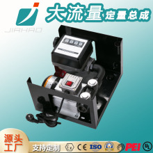 嘉豪电动油泵 柴油泵车载加油机12V24V220V大流量抽油泵定量总成