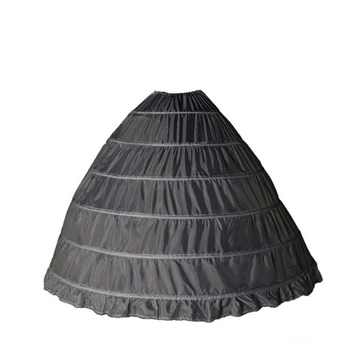 Wholesale six-steel tutu, wedding dress bustle, performance costume petticoat, 6-ring multi-color yarn-free large hem skirt, direct supply from the manufacturer