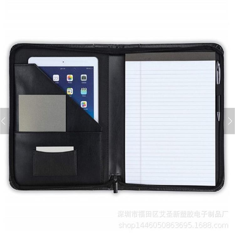 Wholesale Supply Customized A4 business manager folder office briefcase PU folder folder IPAD bag