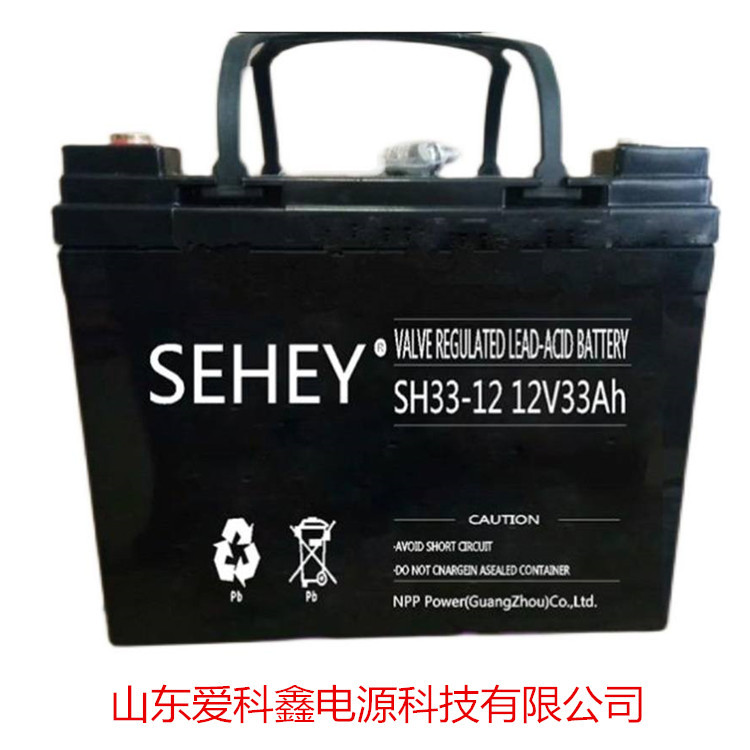 SEHEY蓄电池SH33-12 西力12V33AH 铅酸免维护UPS电源应急电池