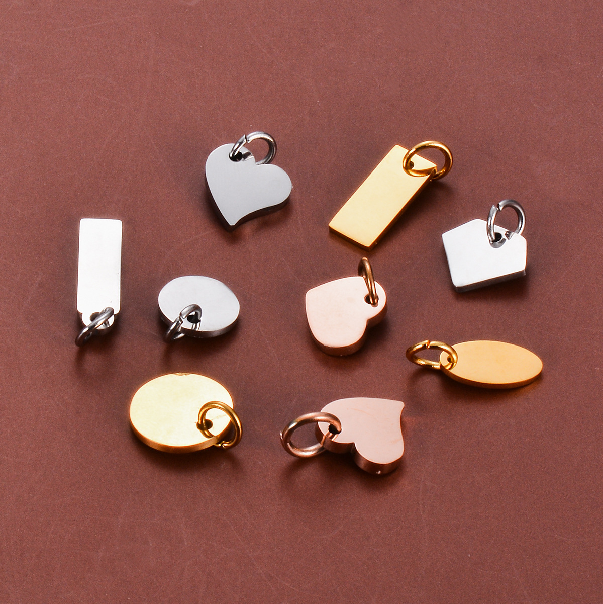 Casual, Simple Style, Streetwear Style 5 PCS/Package 304 Stainless Steel Solid Color Extension Chain