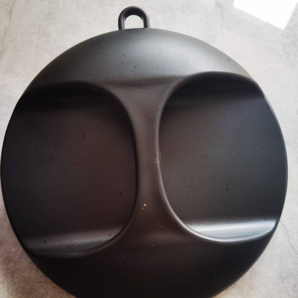 圆形手持化妆镜发廊用简约化妆镜理发师用圆形化妆镜手持后视镜子