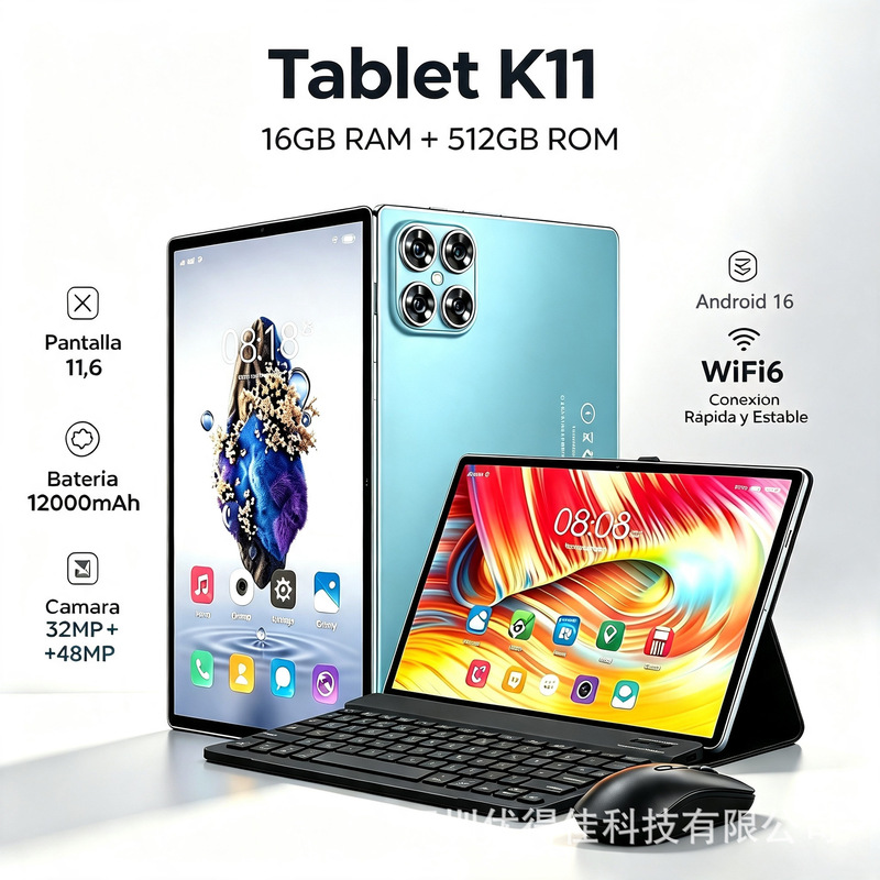 10inch Tablet PC K11 for foreign trade, dual SIM dual standby, glass casing, 16+512GB, Android 14, in stock, available for dropshipping 10inch Tablet PC K11 for foreign trade, dual SIM dual standby, glass casing, 16+512GB, Android 14, in stock, available for dropshipping
