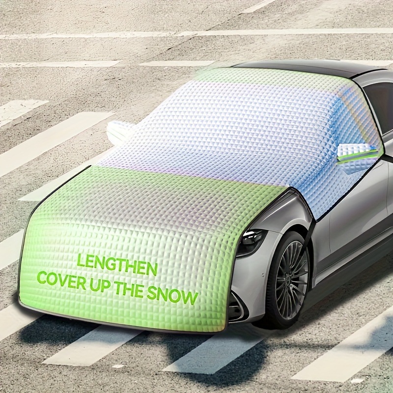 Car Snow Cover, Sun Protection, Heat Insulation, Sunshade, Car Cover, Sunshade, Front Windshield, Snowproof Car Cover, Anti-Frost Car Cover