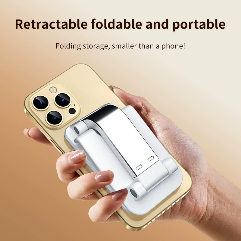Foldable phone holder, tablet handheld tubing
