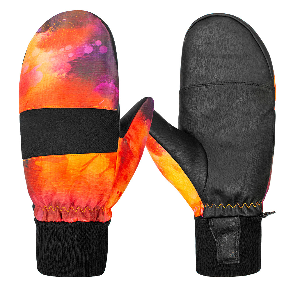 專業(yè)滑雪手套內(nèi)五指悶子防水防風(fēng)耐磨加長(zhǎng)護(hù)腕單雙板并指裝備男女