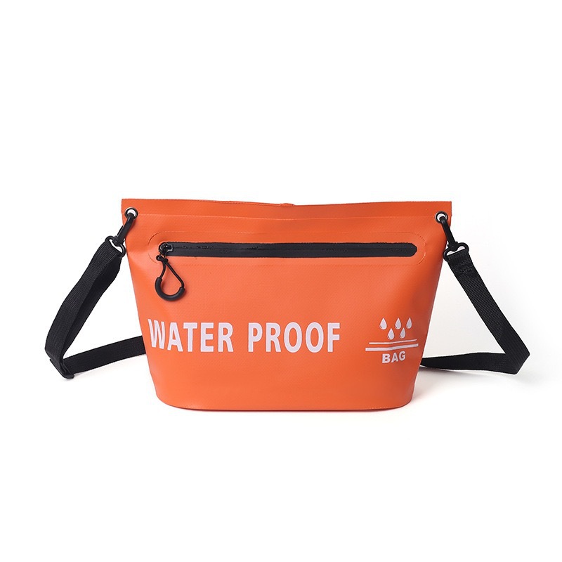 Bolso impermeable con cremallera de ocio al aire libre transfronterizo Bolso de baño impermeable de un solo hombro Bolso de viaje para hombres y mujeres Bolso de baño