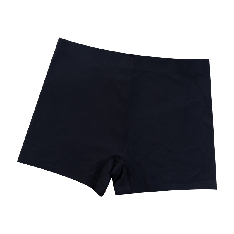 Explosive Ice Silk Seamless Underwear Women's One-piece Mid-waist Comfortable All-match Safety Pants Four-corner Anti-glare Leggings