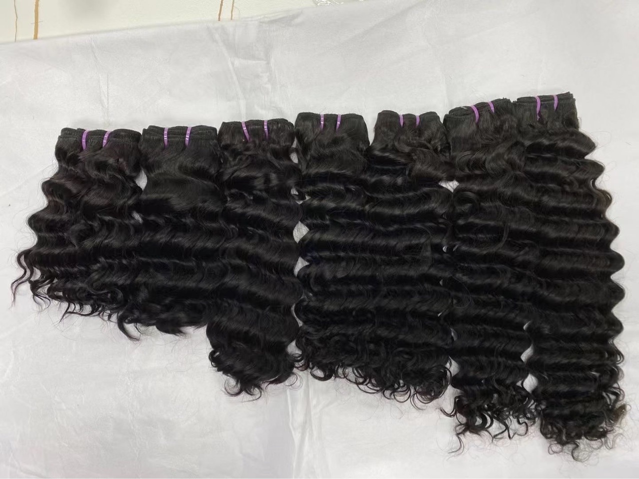 Cabello humano rizado duendecillo recto dibujado doble del hueso 12A