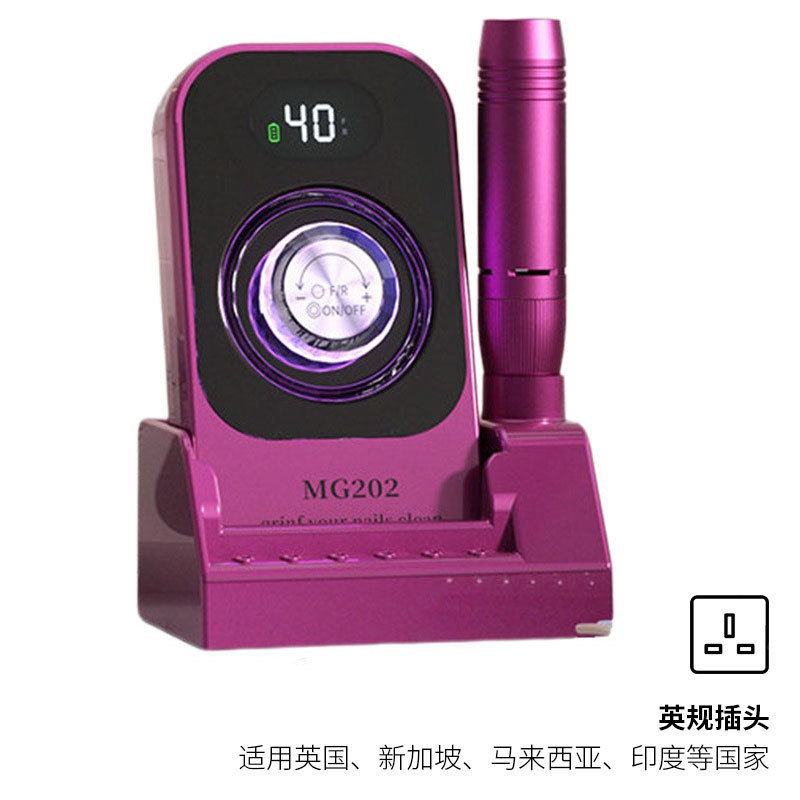 Botón de botón de pulido de uñas portátil, pulido de escritorio, herramienta de pulido de uñas, pulidora de uñas, eliminación profesional de uñas