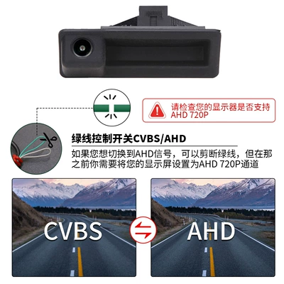 Ahd 1080P Car Handle Reversing Camera Suitable for Bmw 3 Series 5 Series X5X6E60E70E82E90 (Vehicle camera) - cvbs-ahd
