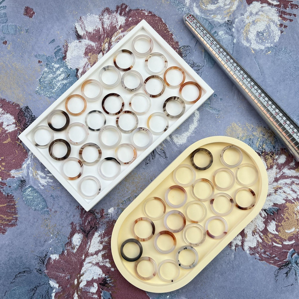 Кольцо национального стиля, кольцо натурального льда, агат