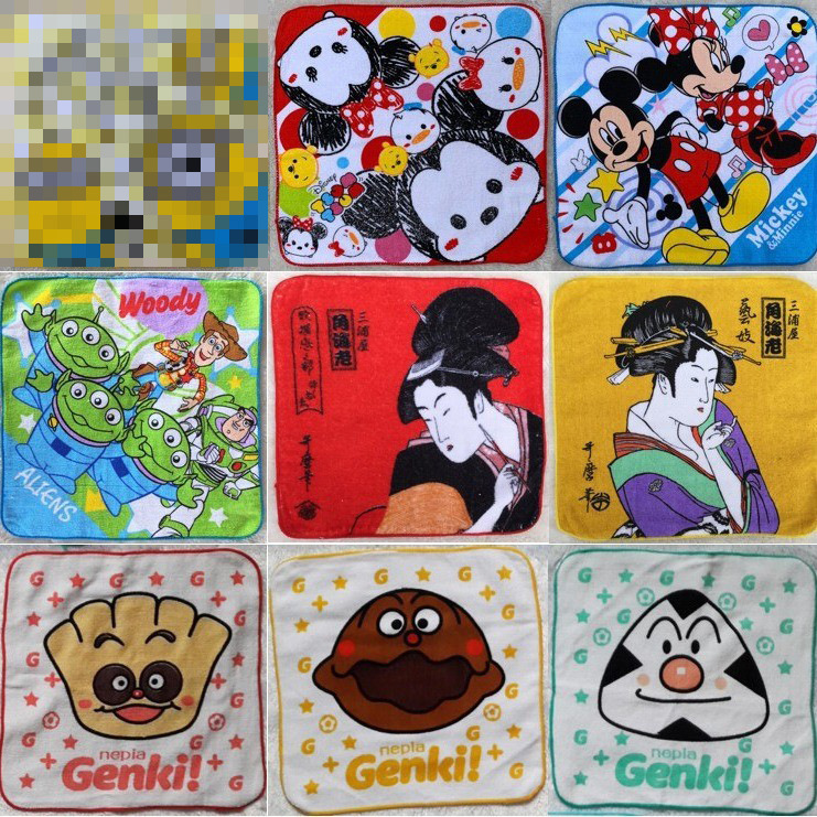 25*25 Japanese single bear geisha toy cartoon small square pure cotton towel children toddler hand wipe 25*25 Japanese single bear geisha toy cartoon small square pure cotton towel children toddler hand wipe